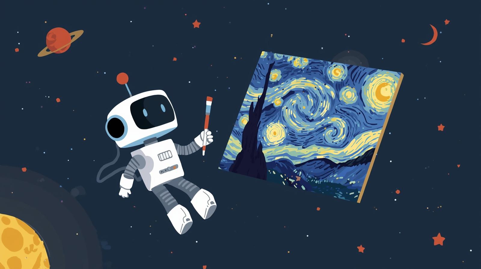 Space Robot Van Gogh